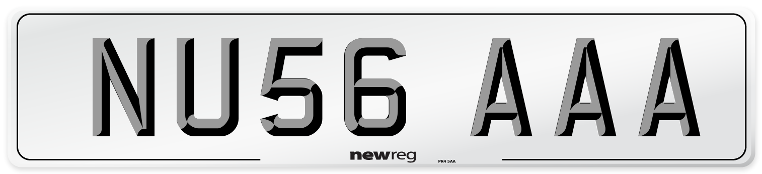 NU56 AAA Number Plate from New Reg